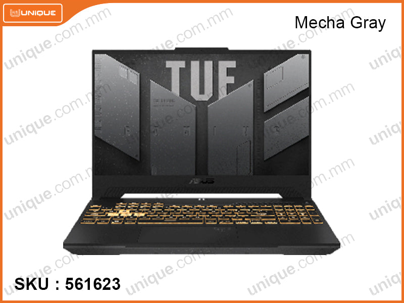 TUF F15 FX507VU4-LP047W Mecha Gray (Intel Core i7-13700H, 16GB DDR4 3200MHz (No Slot, Upto 32GB), PCIe M.2 Gen 4 SSD 512GB (M.2 PCIe Slot Free), Nvidia Geforce RTX4050 6GB GDDR6, Window 11, 15.6" FHD (1920x1080) IPS Level Panel, Weight 2.2 Kg )