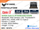 TUF FX507VU-LP189W Mecha Gray (Intel Core i7-13620H, 16GB DDR5 5600MHz ( 1 Slot Free ), PCIe M.2 SSD 512GB ( 1 Slot Free ), NVIDIA Geforce RTX4050 6GB GDDR6, Window 11, 15.6" FHD, Weight 2.2 Kg)