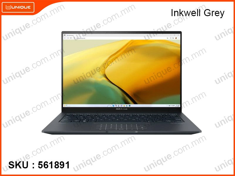 ASUS Zenbook 14X UX3404VA-M9288WS Inkwell Grey (Intel Core i9-13900H, 16GB DDR5 6400MHz, PCIe M.2 SSD 1TB, Window 11, 14.5" OLED WQ+ 2.8K 2880x1800, Weight 1.56 Kg)