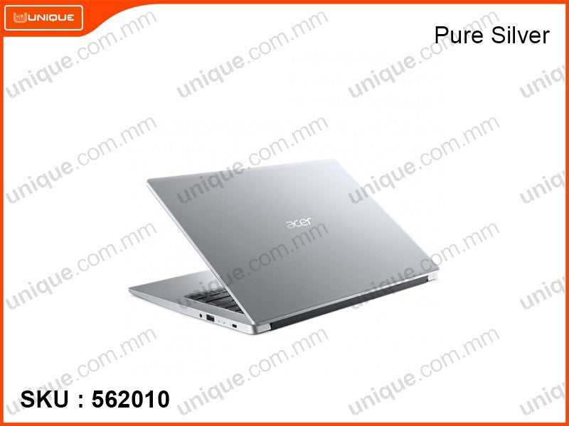 acer Aspire 3 A314-35-C2XJ Pure Silver (Intel Celeron N4500, 8GB DDR4 3200MHz, PCIe M.2 SSD 256GB, 14" HD, Weight 1.41 Kg)