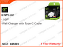 Green Tech GTWC-C2 10W Wall Charger with Type-C Cable