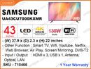 SAMSUNG 43" LED 4K Smart TV UA43CU7000KXMR