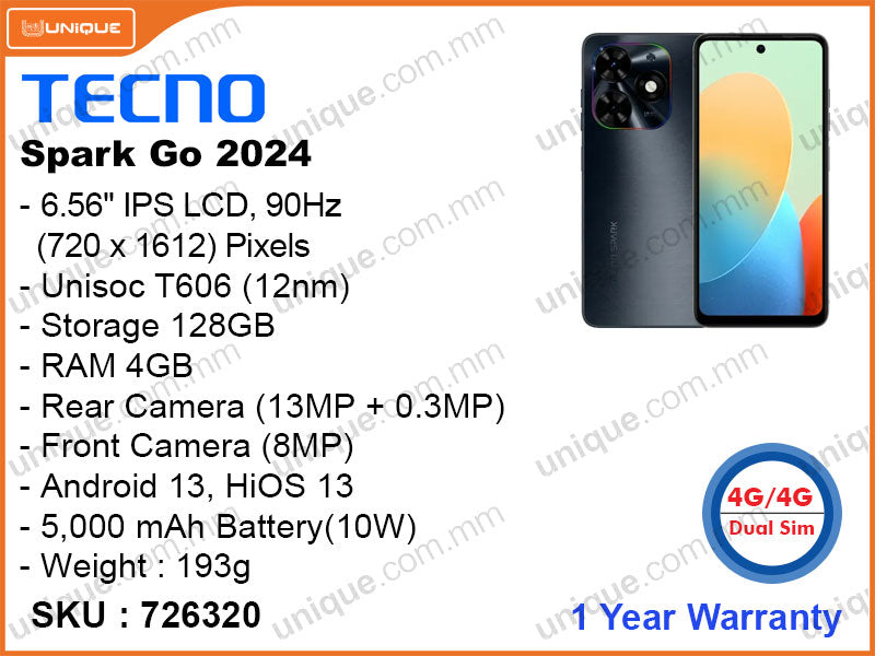 Tecno Spark Go BG6 4+64GB 2024– Selecto