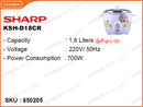 SHARP KSH-D18CR/CH 1.8L, Simple Rice Cooker