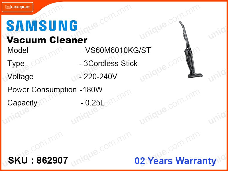 SAMSUNG VS60M6010KG/ST 120W Power Stick Vacuum Cleaner
