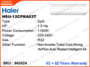 Haier HSU-12CPRA03T Split, 1.5HP, Non Inverter Air Conditioner