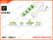 Green Tech GTS-E146/E4 4 Ways,3M,EU Plug Economy Extention Socket