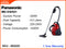 Panasonic MC-CG521 BAGGED MIDSIZE,1400W Vacuum Cleaner