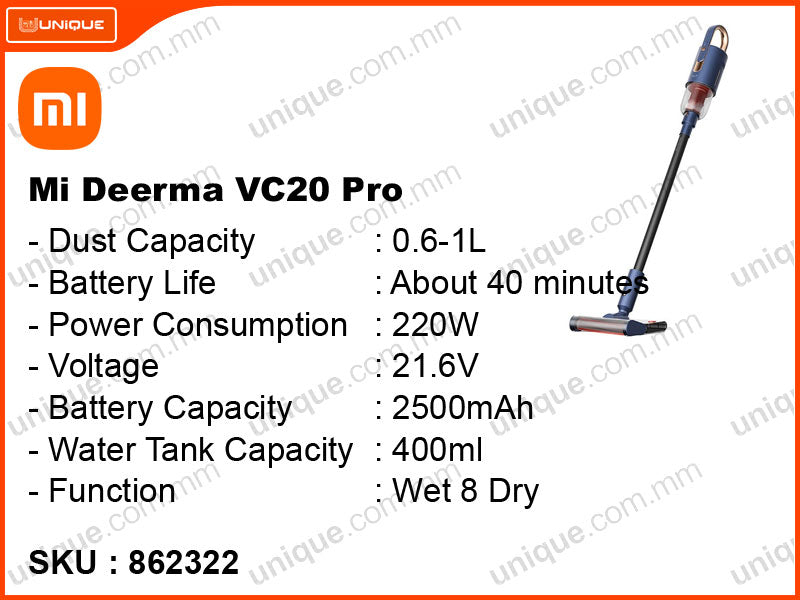 Mi Deerma VC20 Pro 21.6V 220W Wireless Handheld Vacuum Cleaner