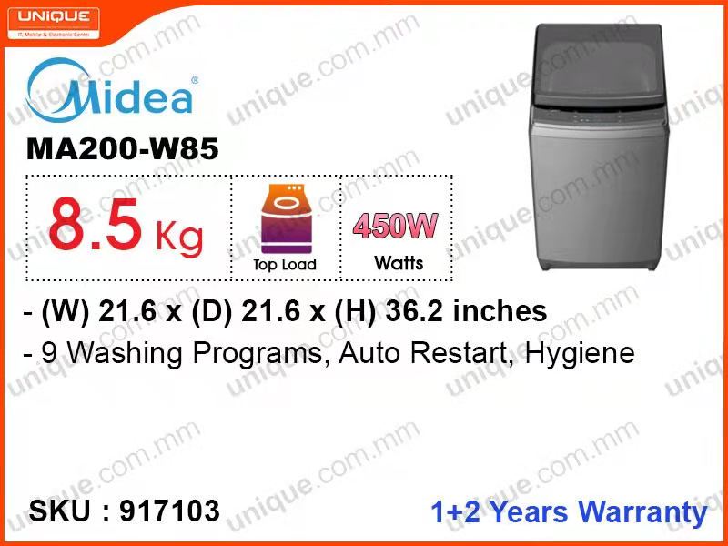 Midea MA200-W85 Fully Auto, 8.5kg Washing MAchine