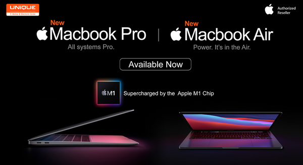 M1 Chip နှင့် Apple Macbook များကို ယူနစ်မှာဝယ်ယူနိုင်ပါပြီ