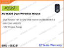 anitech XO-W239 Black Dual Wireless Mouse