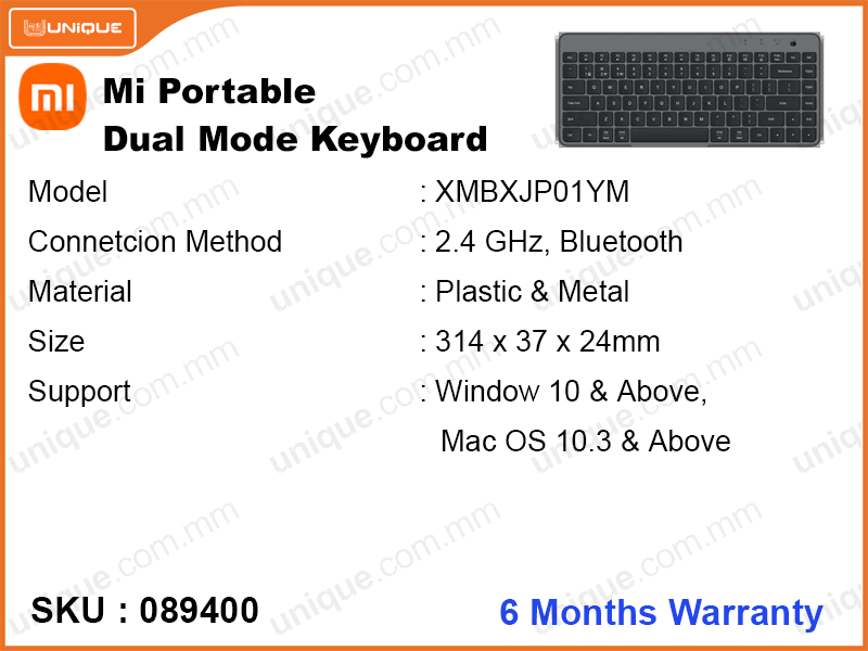 Mi XMBXJP01YM Black Bluetooth Dual Mode Keyboard