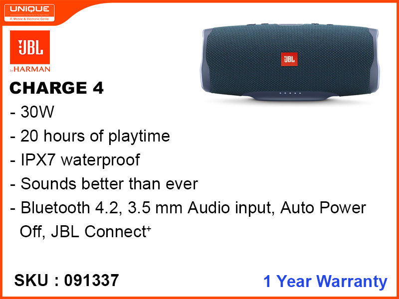 JBL CHARGE4 Bluetooth Speaker