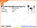 Mi In-Ear Headphones (Type C)