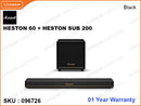 Marshall HESTON 60 + HESTON SUB 200 Black Soundbar Speaker
