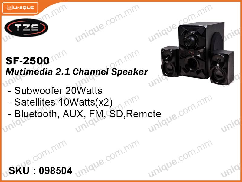 TZE SF-2500 Multimedia 2.1 Channel Speaker