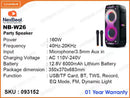 NexBeat NB-W26 Black Party Speaker
