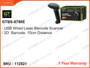 Green Tech GTBS-X760E 2D Wired Barcode Scanner