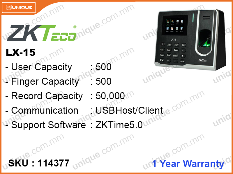 ZKTeco LX-15 Time Attendance Finger Print Machine