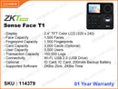 ZKTeco Sense Face T1 Time Attendance Finger Print Machine