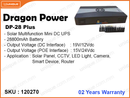 Dragon Power DP-28 Plus 28800mAh Solar Multifunction Mini DC UPS
