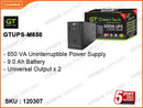 Green Tech 650VA UPS 9Ah GTUPS-M650 Metal (Battery 01 Year)