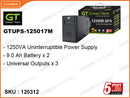 Green Tech 1250VA UPS 9Ah GTUPS-125017M Metal (Battery 01 Year)