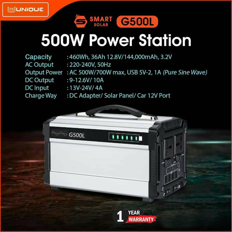 SMART SOLAR G500L (500W, 460Wh)