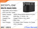 EcoFlow Power Station Delta Max EFD311 (1600W, 1612Wh)