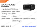 EcoFlow Power Station River 3 Plus EFR705 (600W, 286Wh)