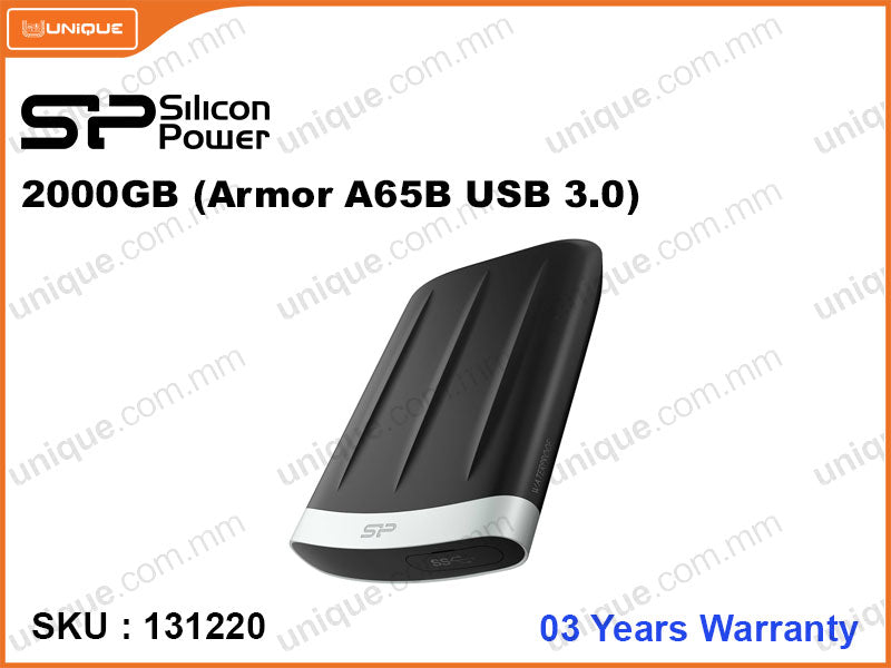 Silicon Power 2000GB Black & Gray (Armor A65B USB 3.0)