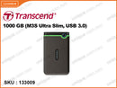 Transcend 1000GB H3,M3S Ultra Slim USB 3.0