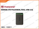 Transcend 4000 GB (TS1TSJ25M3S, M3G, USB 3.0)