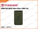 Transcend 2000GB M3,H3 Ultra Slim USB 3.0