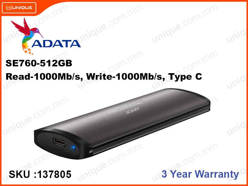 ADATA 512GB SE760 External SSD