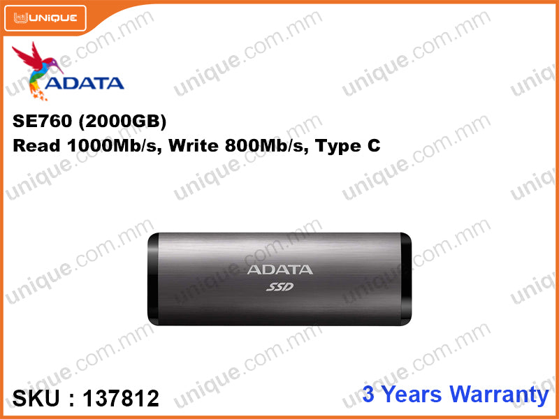 ADATA 2000GB SE760 External SSD