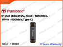 Transcend 512GB SD310C External SSD
