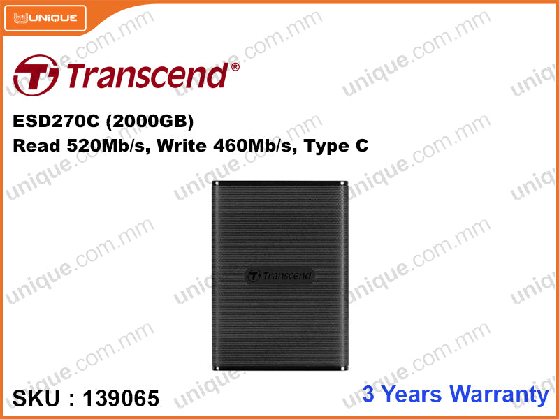 Transcend 2000GB ESD270C External SSD