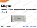 Kingston 1000GB XS2000 External SSD