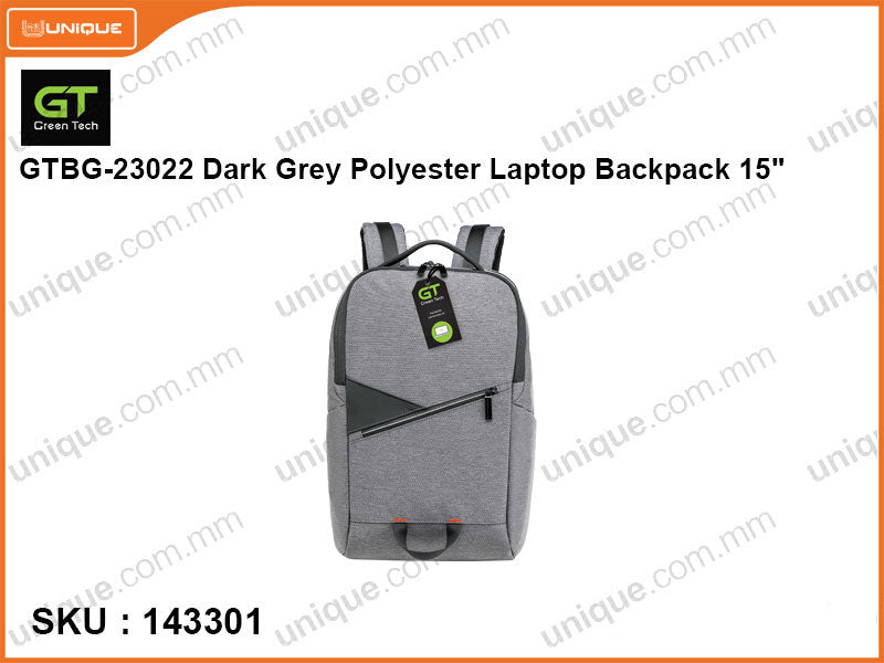 Green Tech GTBG-23022 Polyester Laptop Backpack 15"