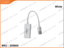 anitech RA201 White USB A to Ethernet Adapter