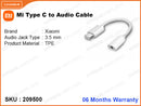 Xiaomi Type C to Audio Cable