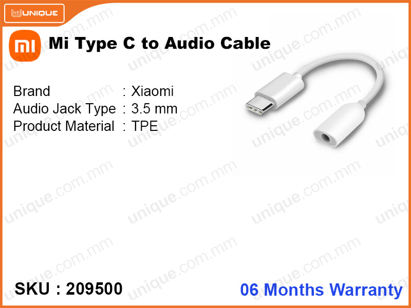 Xiaomi Type C to Audio Cable