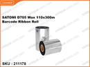 SATOMI D705 Wax 110x300m Barcode Ribbon Roll
