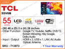 TCL 55'' LED 4K Google TV 55V6B