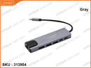 anitech RA502 Type C to 6 in 1 Hub