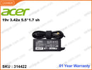 acer 19V, 3.42Ah S.H Laptop Original Adapter