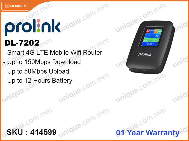 Prolink DL-7202 4G Wireless Mobile Router – unique.com.mm