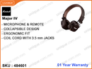 Marshall Major IV Brown Wireless Headphone